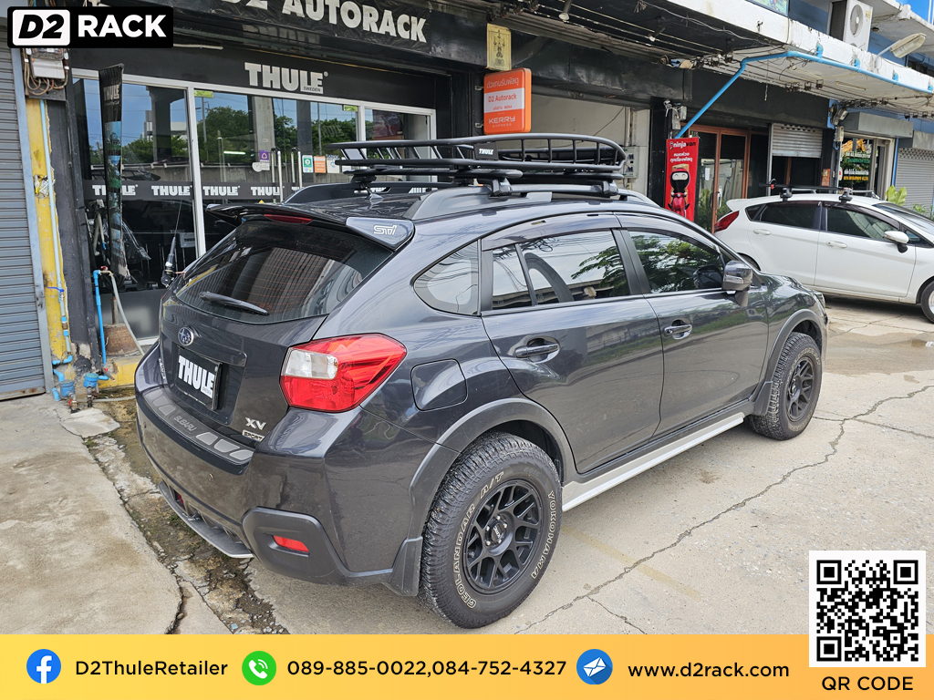 Subaru XV ติดตั้ง แร็คเก็บของติดรถยนต์ THULE Roofrack รุ่น CANYON