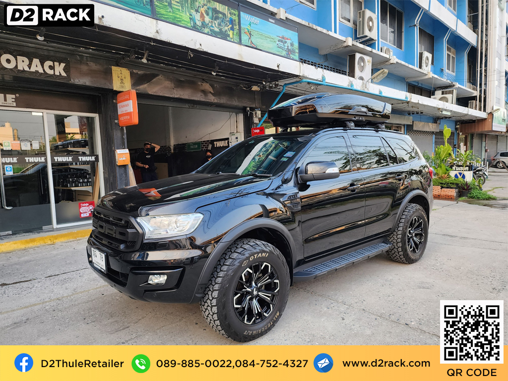 Ford Everest ติดตั้ง ที่เก็บของบนหลังคา THULE Roofbox รุ่น Motion XT Size XL