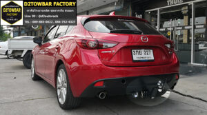 ชุดลากเรือ Mazda 3 รถเก๋ง ชุดลากพ่วง มาสด้า 3 คานลากเรือ mazda 3 เทรลเลอร์ รถเก๋ง mazda 3 กันชนลากพ่วง รถเก๋ง มาสด้า ลากได้ 750 KG