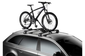 แร็คจักรยานหลังคารถ 4 ประตู รุ่น THULE Proride 598 (ด้านบน) ของแร็คจักรยาน ไม่ยื่นออกนอกตัวรถ สินค้า THULE มีมาตรฐาน จากต่างประเทศ