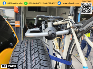 แร็คบรรทุกจักรยาน THULE SpareMe 963 ติดตั้งกับ Toyota FJ rackหลังคาBuzzRack แร็คแขวนจักรยาน โตโยต้า เอฟเจ