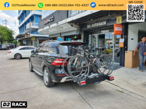 แร็คยึดท้ายรถยนต์ THULE Velocompact 927 ติดตั้งกับ Benz ML250 ที่แขวนจักรยานท้ายรถsuv แร็คติดรถจักรยาน เบนซ์ เอ็มเอล 250