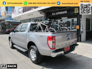 rackจักรยานติดท้ายรถ THULE BedRider 822 XTR ติดตั้งกับ Ford Ranger แร็คท้ายจักรยาน แรคจักรยาน ฟอร์ด เรนเจอร์