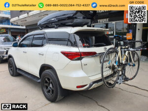 แร็คยึดท้ายรถยนต์ THULE HangOn 972 ติดตั้งกับ Toyota Fortuner แร็คบรรทุกจักรยาน rackจักรยานติดท้ายรถ โตโยต้า ฟอร์จูนเนอร์