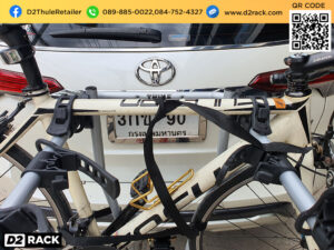 แร็คท้ายรถแขวนจักรยาน THULE HangOn 972 ติดตั้งกับ Toyota Fortuner แร็คจักรยานหลังคา แร็คแขวนจักรยาน โตโยต้า ฟอร์จูนเนอร์