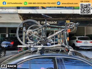 rackจักรยานมือสอง THULE รุ่น OutRide 561 ติดตั้งกับ BMW 330e แร็คจักรยานราคา แร็ควางจักรยาน บีเอ็ม 330 อี