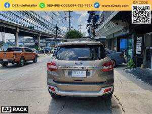 rackจักรยาน THULE OutRide 561 ติดตั้งกับ Ford Everest แร็คจักรยานหลังคา แร็คจักรยานไม่ถอดล้อ ฟอร์ด เอเวอเรสต์