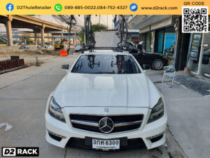 rackแขวนจักรยานบนหลังคารถ THULE รุ่น ProRide 598 ติดตั้งกับ Benz CSL63 แร็ควางจักรยาน rackแขวนจักรยาน เบนซ์ ซีเอสเอล 63