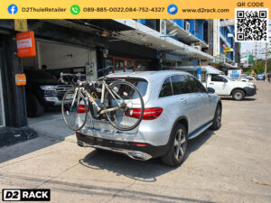 แร็คจักรยานในรถsuv THULE RaceWay 991 ติดตั้งกับ Benz GLC 250d rackจักรยานท้ายรถ rackหลังคาจักรยาน เบนซ์ จีเอลซี