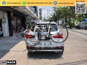 แร็คแขวนจักรยานท้ายรถ THULE RaceWay 991 ติดตั้งกับ Benz GLC 250d แร็คจักรยานในรถsuv แร็คจักรยานราคา เบนซ์ จีเอลซี