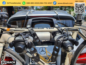 แขวนจักรยานท้ายรถ THULE RaceWay 991 ติดตั้งกับ Benz GLC 250d แร็คแขวนจักรยานท้ายรถ แร็คจักรยานติดท้ายรถ เบนซ์ จีเอลซี