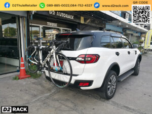 ที่วางจักรยาน THULE RaceWay 991 ติดตั้งกับ Ford Everest แร็คจักรยาน rackยึดจักรยาน ฟอร์ด เอเวอเรสต์