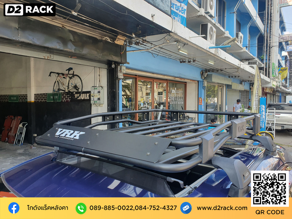 Honda HR-V ติดตั้ง แร็คหลังคาใส่ของ VRK Roofrack รุ่น TRAY 001 100x120 cm