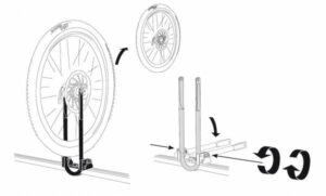 THULE Wheel Carrier 545-2 ติดตั้งง่าย ไม่ก่อให้เกิดความเสียหายกับยางอะไหล่ของลูกค้า