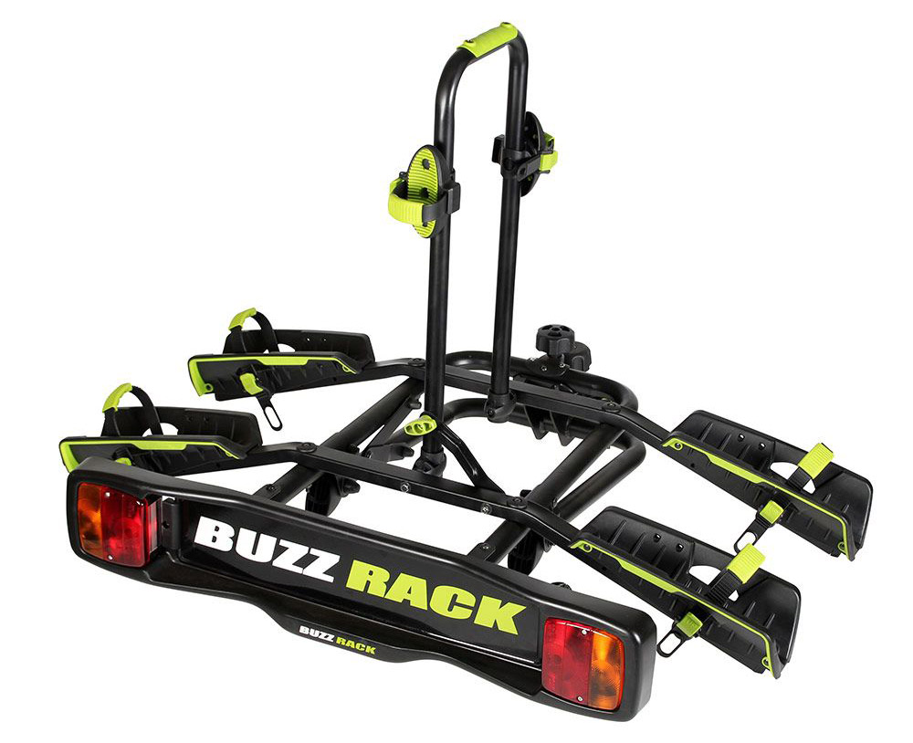 แร็ควางจักรยาน ท้ายรถ Buzz Rack พัฒนาการออกแบบ ให้ล้ำสมัย และเพิ่มพื้นที่ฐาน สำหรับล้อจักรยาน ในการบรรทุกมากขึ้น