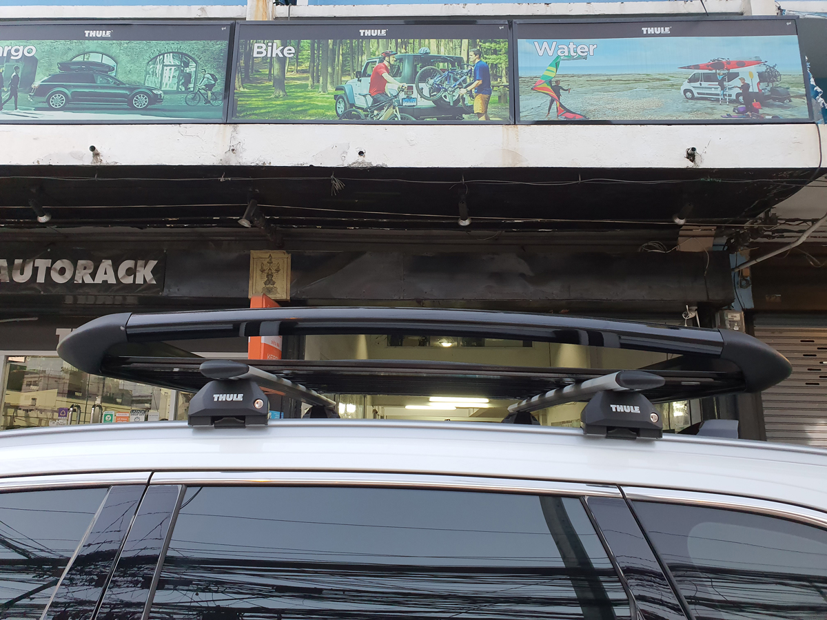 Haval H6 ติดตั้ง แร็คบนหลังคา SCR Roofrack รุ่น RR04 100x150 cm Black Color