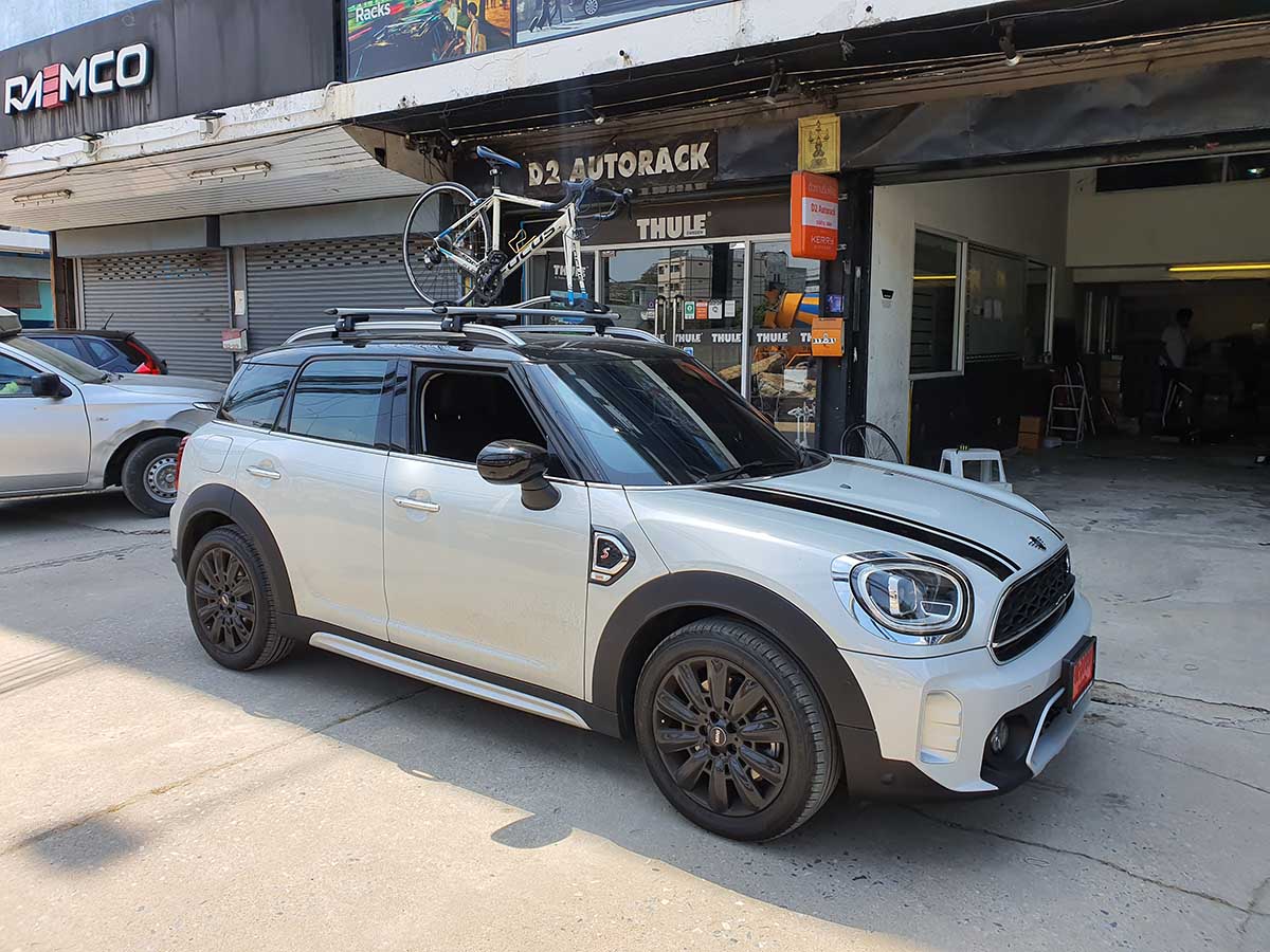 MINI Countryman ติดตั้ง แร็คจักรยาน thule bikerack รุ่น outride 561