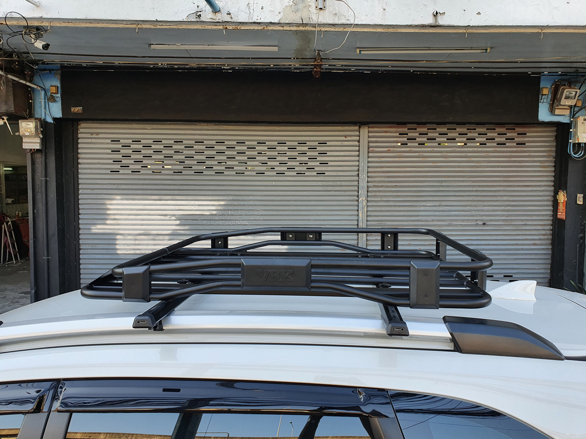 Honda BRV ติดตั้ง แร็คบนหลังคา VRK Roofrack รุ่น TRAY-001 90x120 cm