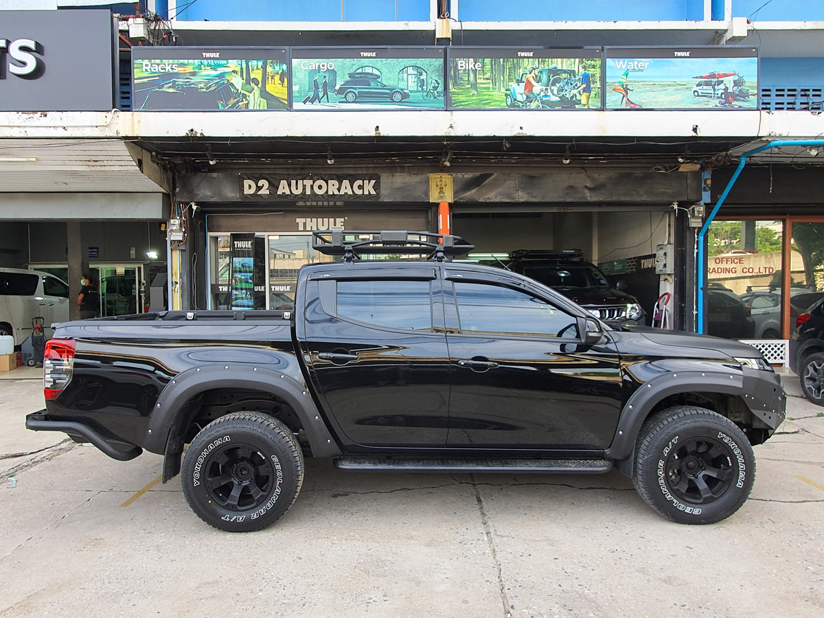 Mitsubishi Triton ติดตั้ง แร็คใส่สัมภาระบนหลังคา VRK Roofrack รุ่น TRAY-001 90x120 cmMitsubishi Triton ติดตั้ง แร็คใส่สัมภาระบนหลังคา VRK Roofrack รุ่น TRAY-001 90x120 cm