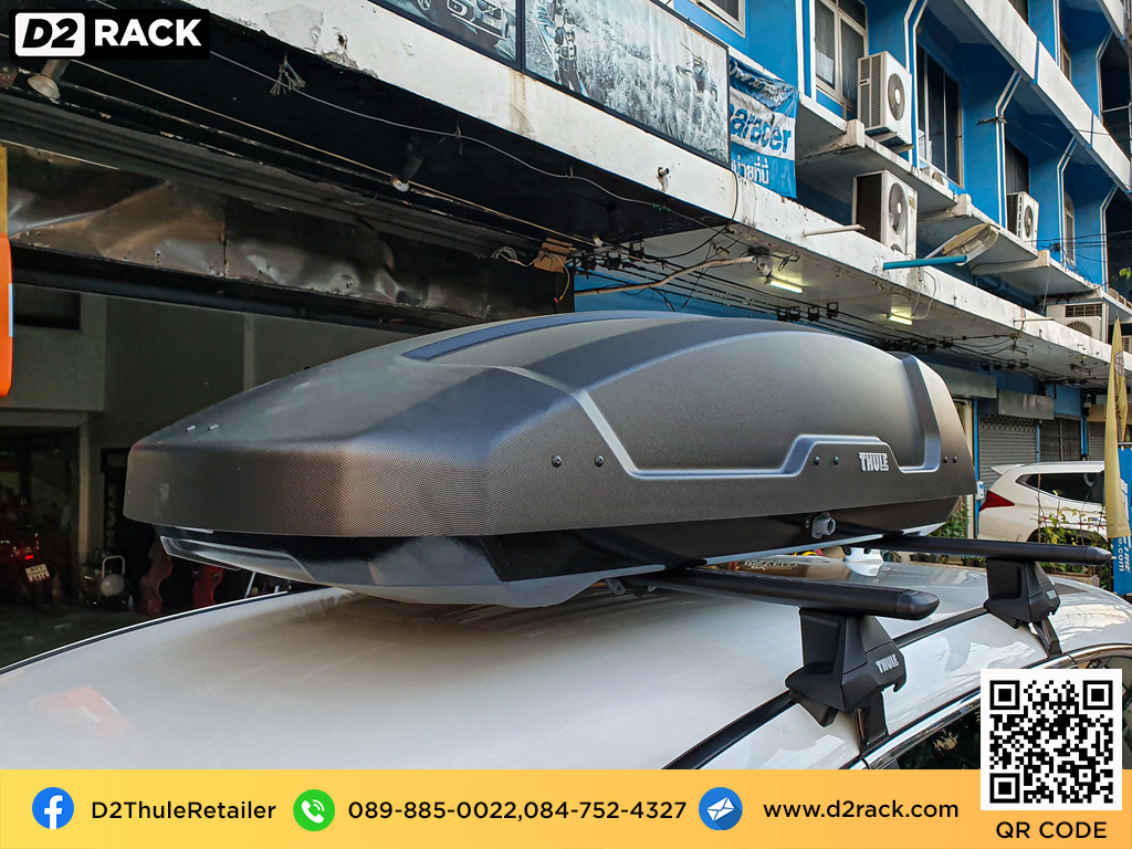 กล่องใส่สัมภาระบนหลังคา thule force xt m roofbox กล่อง บน หลังคา รถ กล่องสัมภาระ : ผลงานติดตั้ง กล่องหลังคารถยนต์ roof box Honda Crv G5 ซีอาร์วี