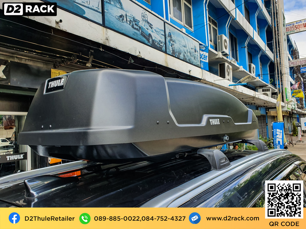  กล่องวางของบนหลังคา thule Force XT L กล่องบนหลังคา กล่อง RoofBox กล่องหลังคารถ : ผลงานติดตั้ง กล่องหลังคารถยนต์ roof box Mitsubishi Pajero ปาเจโร่