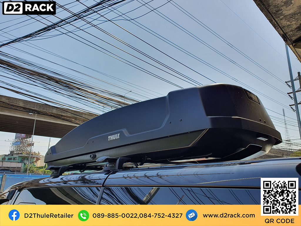 ขาย roofbox thule Force XT XL ที่วางของบนหลังคา กล่องสัมภาระบนหลังคา กล่องเก็บของติดรถยนต์ : ผลงานติดตั้ง กล่องหลังคารถยนต์ roof box Hyundai H1 เอชวัน