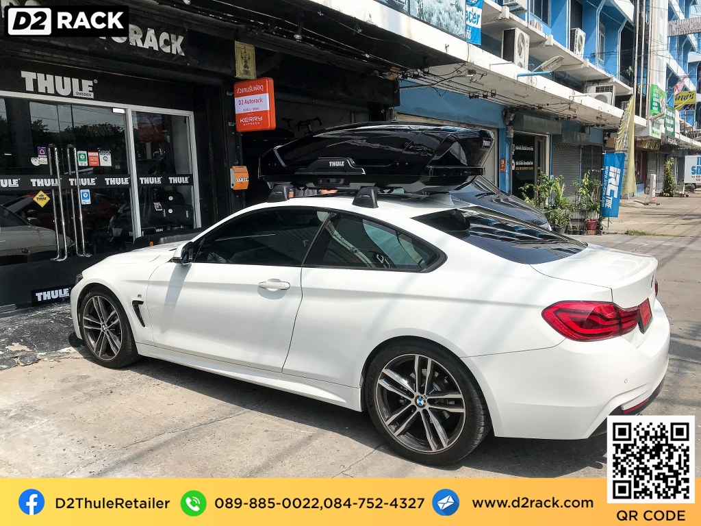 roofbox thule Motion XT M กล่องบนหลังคา กล่องอเนกประสงค์บนหลังคารถ กล่อง RoofBox : BMW 430i