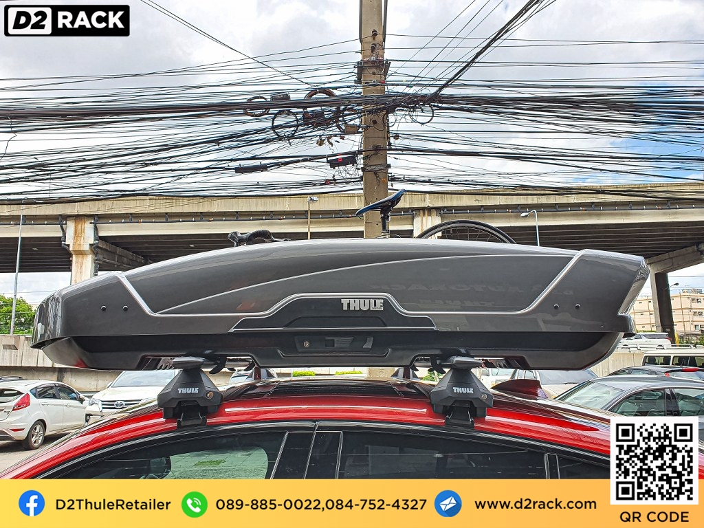 กล่องใส่ของบนหลังคามือ 2 THULE RoofBox Motion XT XL มือสอง กล่องใส่ของหลังคารถ กล่องเก็บของติดรถยนต์ : ผลงานติดตั้ง กล่องหลังคารถยนต์ roof box Bmw x4 เอ็กซ์4