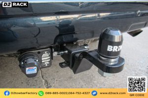 กันชนลากเรือ โตโยต้า พราโด้ อุปกรณ์เทรลเลอร์ ลากเรือ เทเลอร์ towbar โทว์บาร์ : งานติดตั้ง D2towbar ชุดลากเรือ Toyota Prado