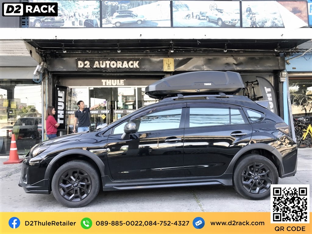 roof box กล่องสัมภาระบนหลังคา thule Force XT M กล่องใส่ สัมภาระบนหลังคารถ กล่อง RoofBox กล่องสัมภาระบนหลังคา : ผลงานติดตั้ง กล่องหลังคารถยนต์ roof box Subaru XV เอ็กซ์วี