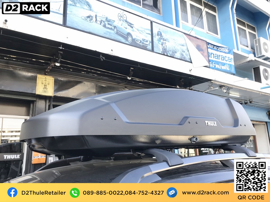 กล่องหลังคารถ thule Force XT M กล่องสัมภาระบนหลังคามือสอง กล่องวางของบนหลังคา roofbox มือ สอง : ผลงานติดตั้ง กล่องหลังคารถยนต์ roof box Subaru XV เอ็กซ์วี