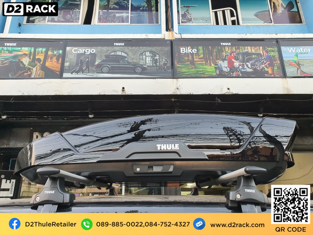  ขาย roofbox thule Motion XT M ที่วางของบนหลังคา กล่องสัมภาระบนหลังคา กล่องเก็บของติดรถยนต์ : ผลงานติดตั้ง กล่องหลังคารถยนต์ roof box Landrover Range Rover Sport เรนจ์โรเวอร์