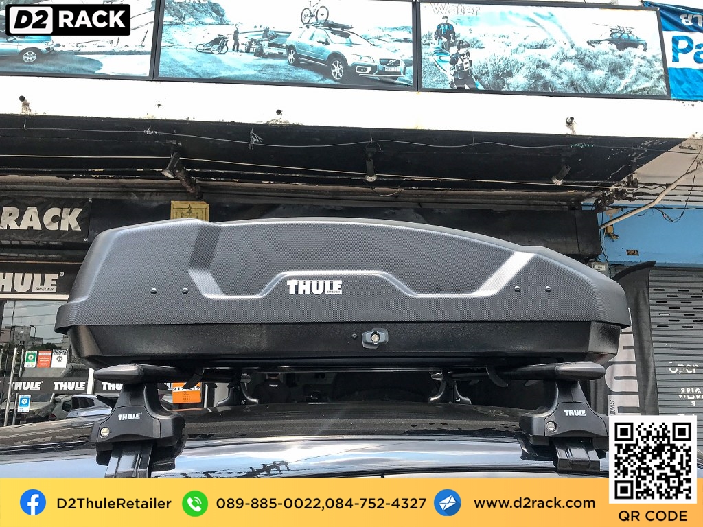 ขาย roofbox thule Force XT S ที่วางของบนหลังคา กล่องสัมภาระบนหลังคา กล่องเก็บของติดรถยนต์ : ผลงานติดตั้ง กล่องหลังคารถยนต์ roof box Toyota CHR ซีเอชอาร์