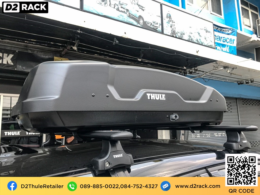 กล่องติดหลังคา thule มือสอง thule Force XT S กล่องสัมภาระบนหลังคา กล่องบนหลังคา กล่องติดหลังคา : ผลงานติดตั้ง กล่องหลังคารถยนต์ roof box Toyota CHR ซีเอชอาร์