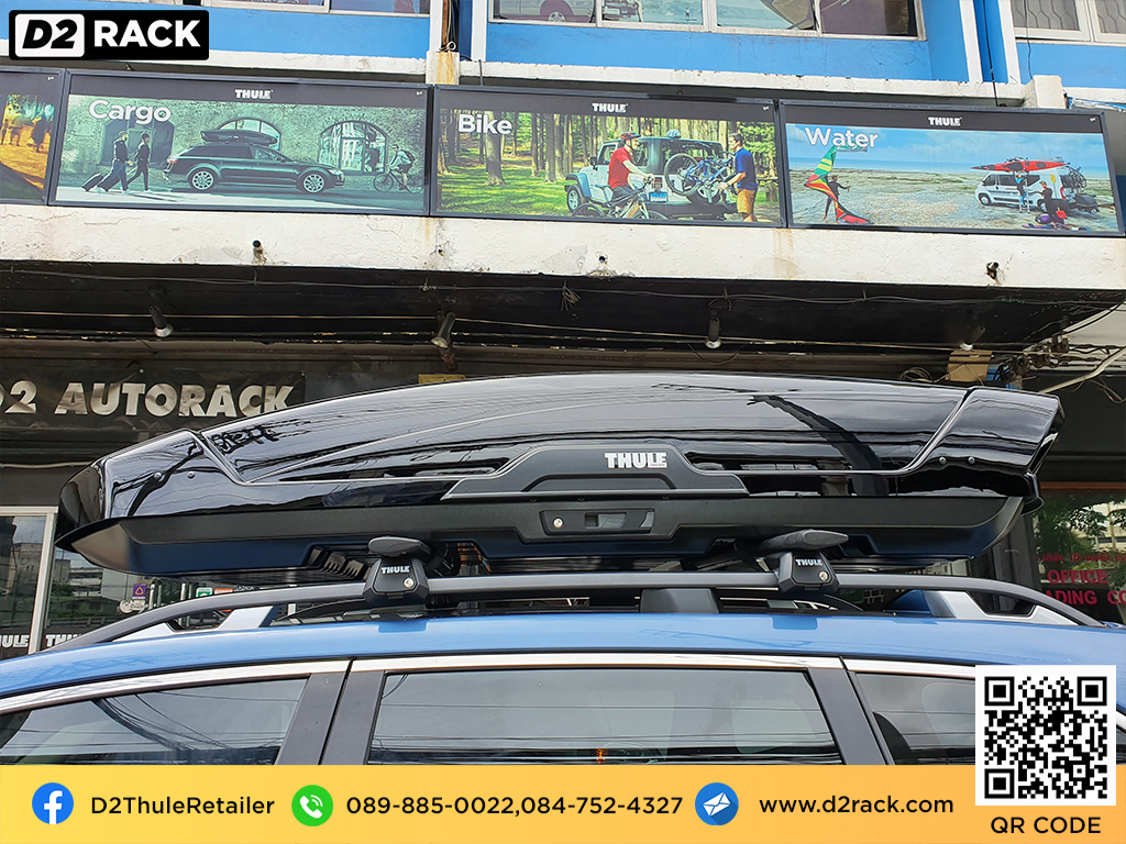 ขาย roofbox thule Motion XT XL ที่วางของบนหลังคา กล่องสัมภาระบนหลังคา กล่องเก็บของติดรถยนต์ : ผลงานติดตั้ง กล่องหลังคารถยนต์ roof box Subaru forester ฟอเรสเตอร์