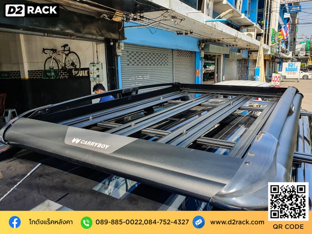 rack หลังคา Carryboy รุ่น CB550N สำหรับ มิตซูบิชิ ปาเจโร่ สปอร์ต 08-14 แร็คมือสอง ราวแร็คหลังคา mitsubishi Pajero Sport 08-14 คานขวางมือสอง ขาจับแร็คหลังคา แครี่บอย แร็คติดหลังคารถ