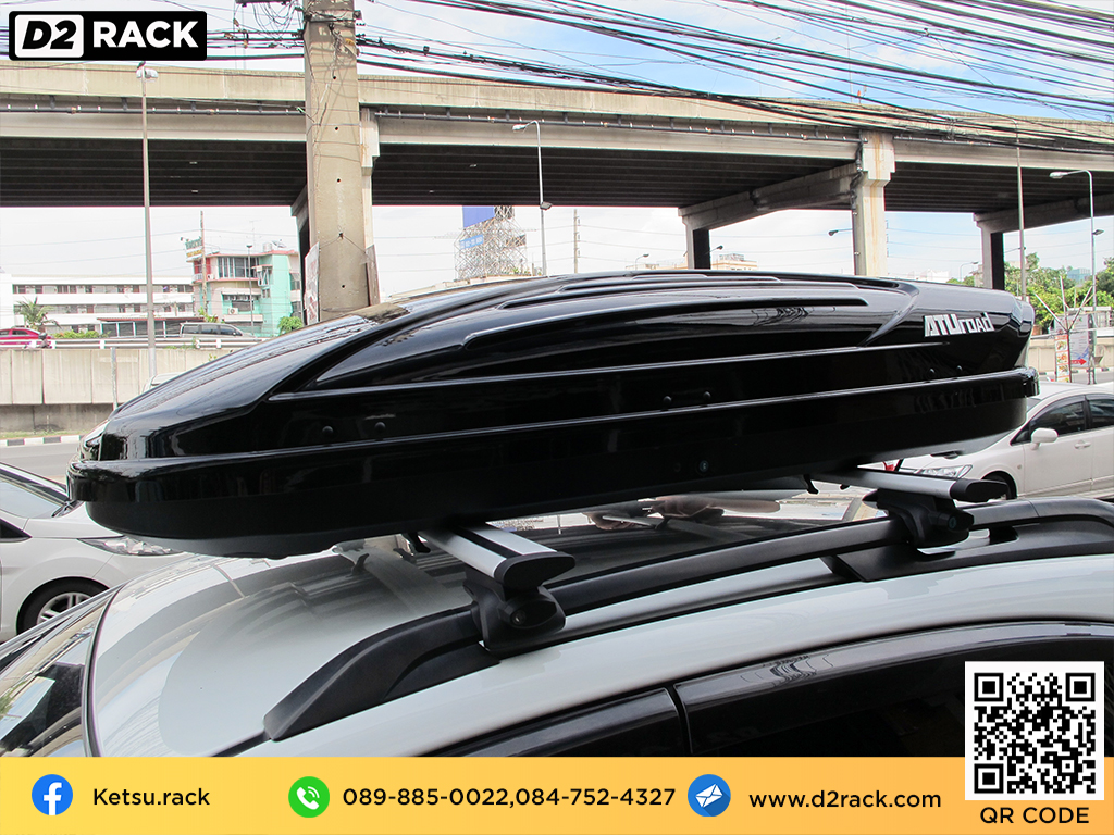 กล่องติดหลังคาคารถ KETSU M1 roof box ราคาถูก ที่วางของบนหลังคา กล่องหลังคารถ : ผลงานติดตั้ง กล่องหลังคารถยนต์ roof box Subaru XV เอ็กซ์วี