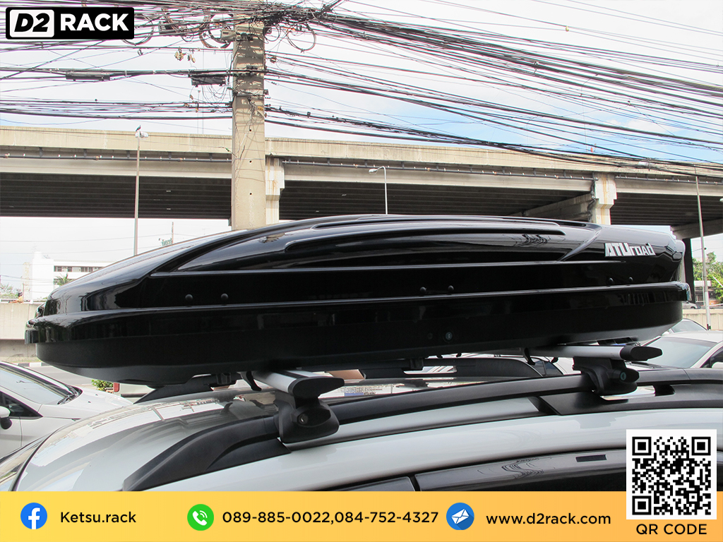 ขาย roofbox KETSU M1 ที่วางของบนหลังคา กล่องสัมภาระบนหลังคา กล่องเก็บของติดรถยนต์ : ผลงานติดตั้ง กล่องหลังคารถยนต์ roof box Subaru XV เอ็กซ์วี