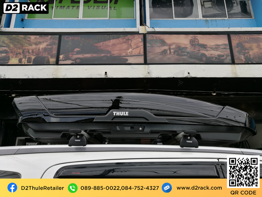 ขาย roofbox thule Motion XT XL ที่วางของบนหลังคา กล่องสัมภาระบนหลังคา กล่องเก็บของติดรถยนต์ : ผลงานติดตั้ง กล่องหลังคารถยนต์ roof box Isuzu mu-x มิวเอ็กซ์