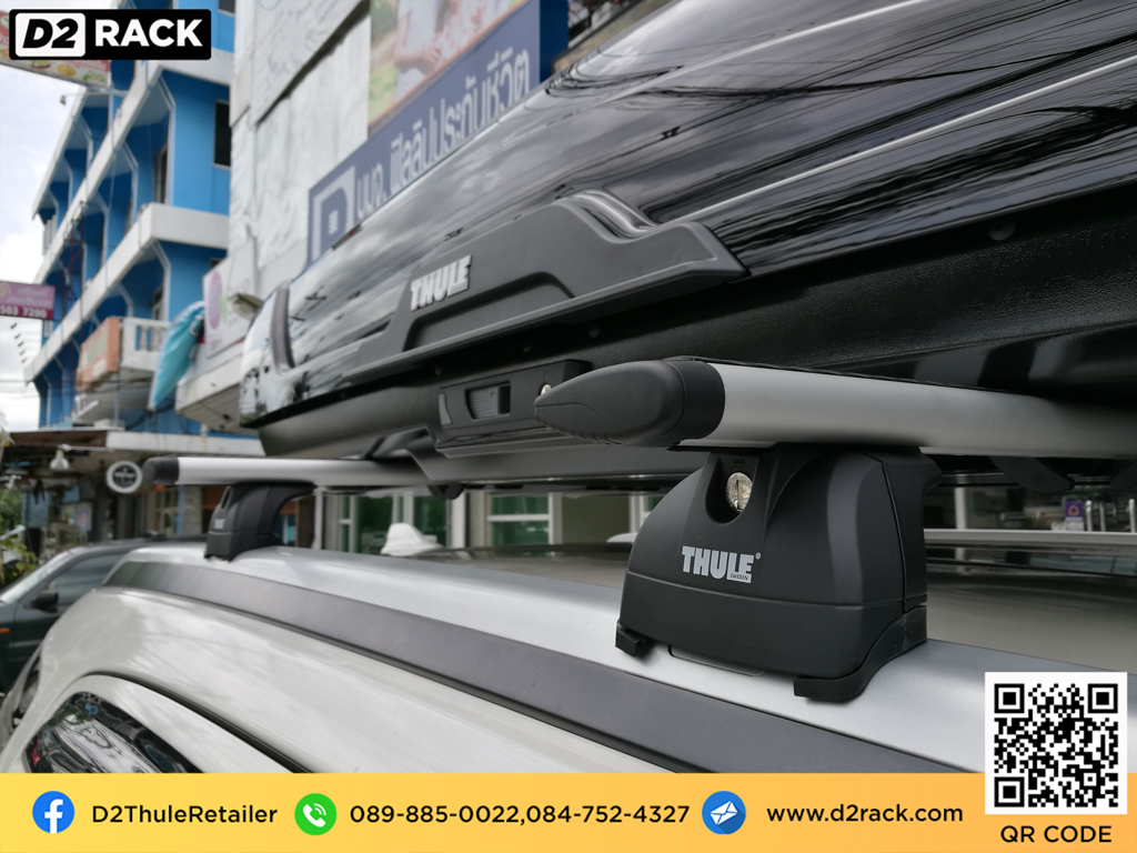 กล่องติดหลังคา thule มือสอง thule Motion XT XL กล่องสัมภาระบนหลังคา กล่องบนหลังคา กล่องติดหลังคา : ผลงานติดตั้ง กล่องหลังคารถยนต์ roof box Isuzu mu-x มิวเอ็กซ์