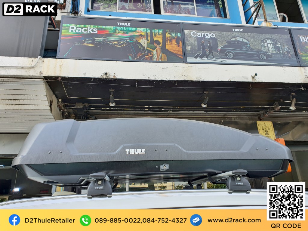 ขาย roofbox thule Force XT M ที่วางของบนหลังคา กล่องสัมภาระบนหลังคา กล่องเก็บของติดรถยนต์ : ผลงานติดตั้ง กล่องหลังคารถยนต์ roof box Volvo XC90 เอ็กซ์ซี90