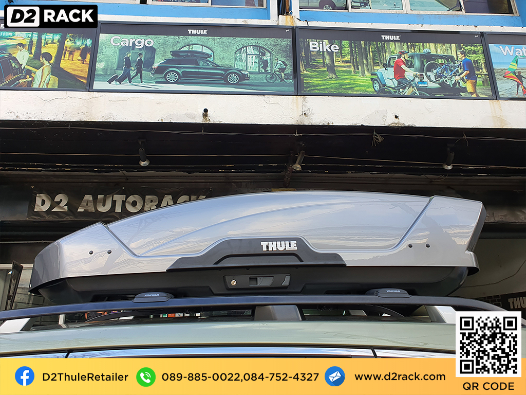  ขาย roofbox thule Motion XT M ที่วางของบนหลังคา กล่องสัมภาระบนหลังคา กล่องเก็บของติดรถยนต์ : ผลงานติดตั้ง กล่องหลังคารถยนต์ roof box Subaru forester ฟอเรสเตอร์