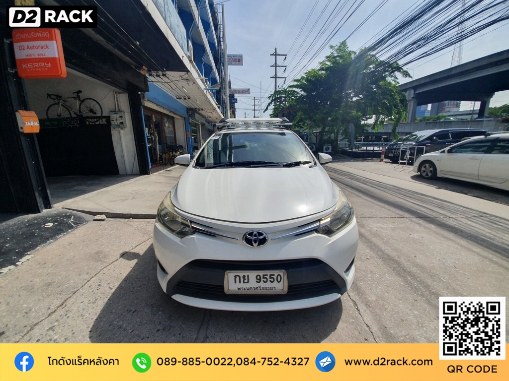 ขายึดแร็คหลังคามือสอง vrk รุ่น modern สำหรับ โตโยต้า วีออส แร็คมือสอง วีอาร์เค toyota vios รถตู้หัวจรวด มือสอง เหล็กติดหลังคารถ แร็คหลังคารถเก๋งมือสอง