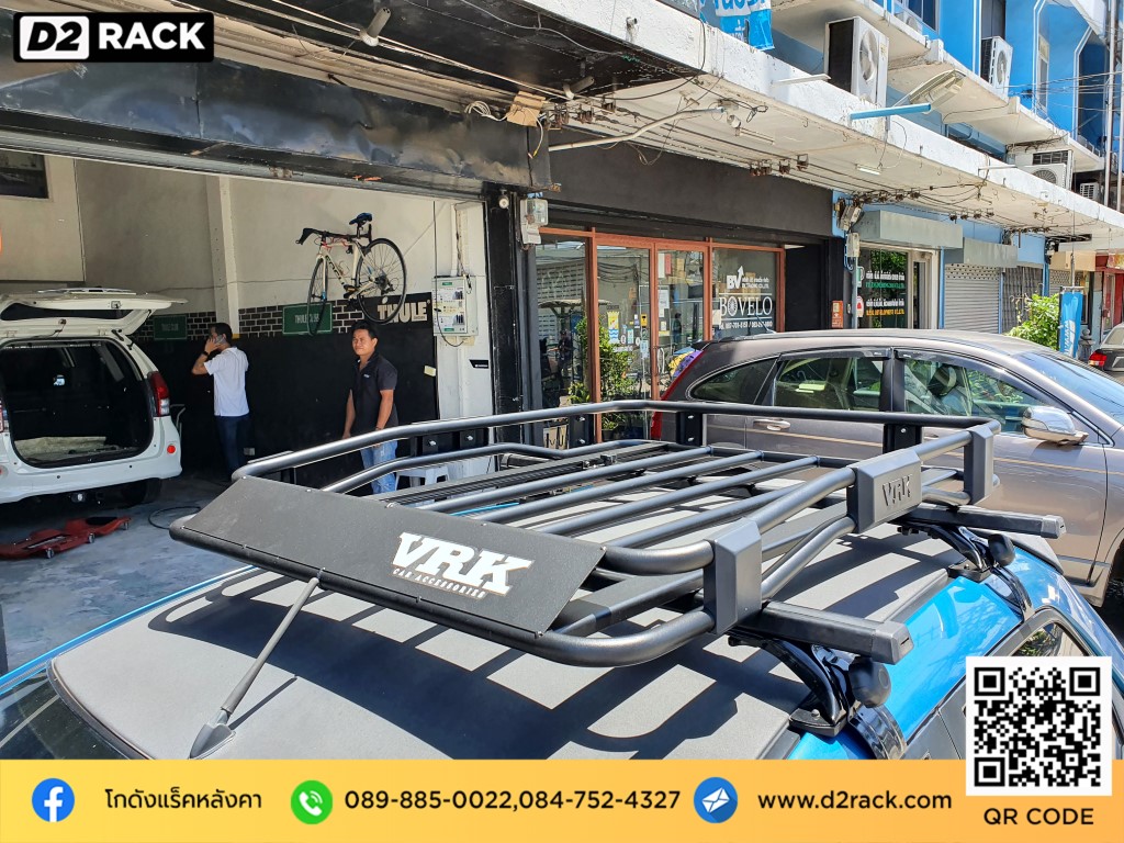 ติดแร็คหลังคา VRK รุ่น Tray 001 สำหรับ Mazda 2 แร็คมือสอง แร็คหลังคาราคา ถูก  ถาดหลังคา ติดหลังคารถ มาสด้า 2 แร็คหลังคามือสอง d2autorack วิธีติดแร็คหลังคารถเก๋ง