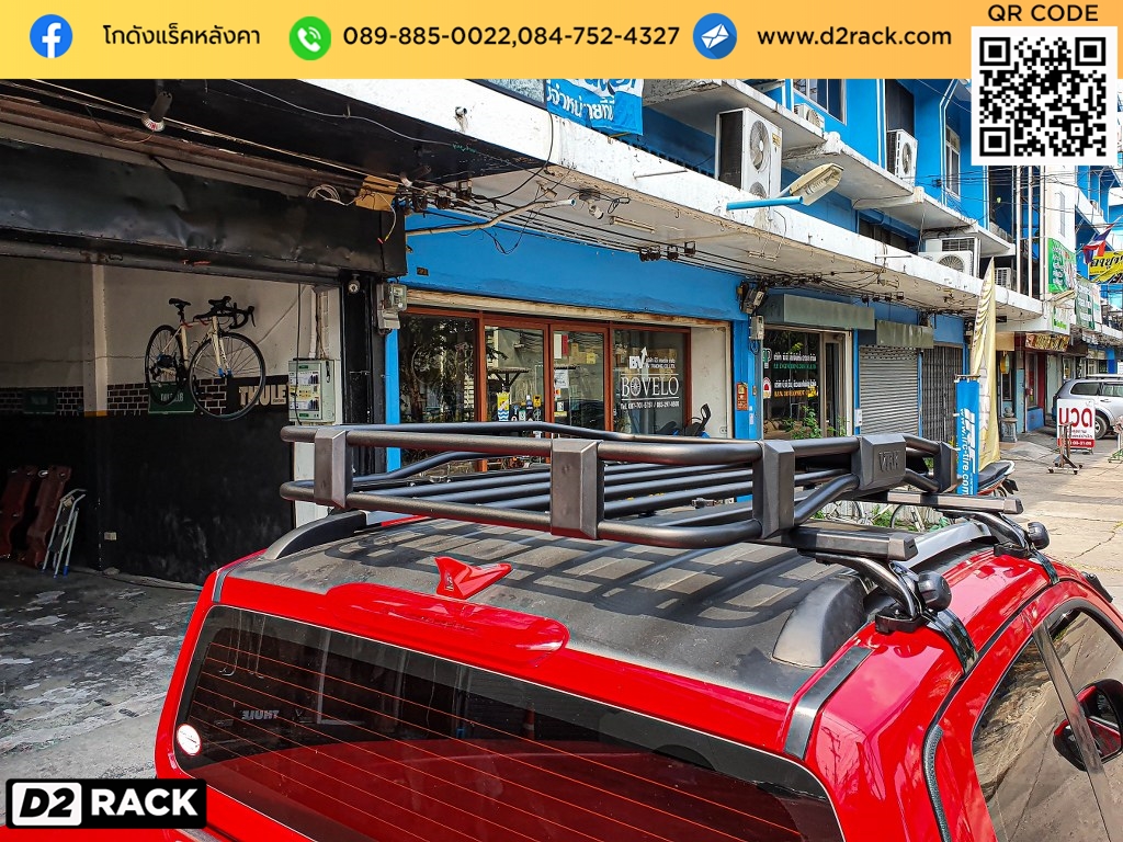 rack หลังคา vrk รุ่น tray 001 สำหรับ นิสสัน นาวารา แร็คมือสอง วีอาร์เค ราวแร็คหลังคา nissan navara คานขวางมือสอง ราคา แร็คติดหลังคารถ