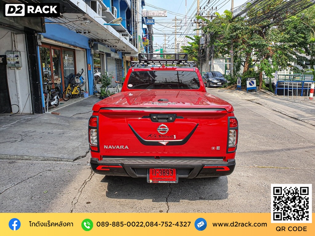 แร็คหลังคารถยนต์ vrk รุ่น tray 001 สำหรับ นิสสัน นาวารา แร็คมือสอง วีอาร์เค suv nissan navara แร็คหลังคาสามมิตร ถอด แร็คหลังคากระบะ