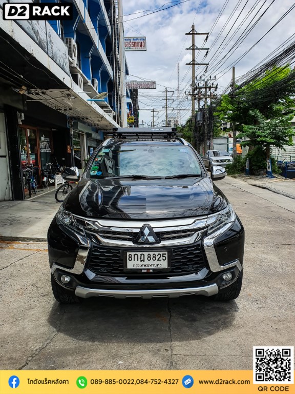 ราวหลังคารถยนต์ VRK รุ่น Tray 002 Pajero Sport New แร็คหลังคา ออฟโรด แร็ค หลังคา สแตนเลส วีอาร์เค ปาเจโร่ สปอร์ต วิธีติดขายึดแร็คหลังคา