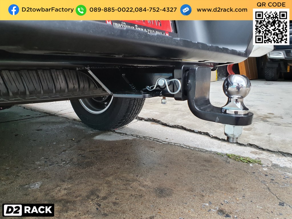 towbar อีซูซุ ดีแมกซ์ อุปกรณ์ลากเรือ กันชนลากพ่วง ชุดลากพ่วงเจ็ทสกี ชุดลากหัวบอล : งานติดตั้ง D2towbar ชุดลากเรือ Isuzu d-max