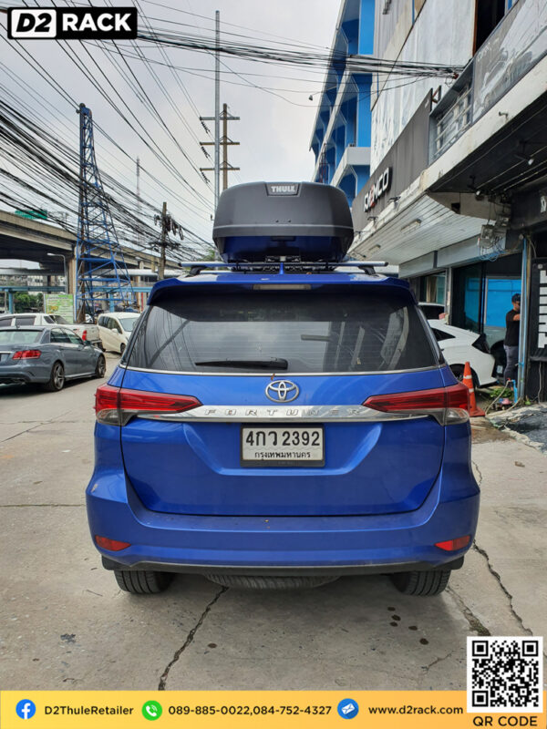  ที่วางของบนหลังคา thule Force XT M roof box กล่องสัมภาระบนหลังคา ขาย roofbox แร็คหลังคามือสอง thule : ผลงานติดตั้ง กล่องหลังคารถยนต์ roof box Toyota fortuner ฟอร์จูนเนอร์ 