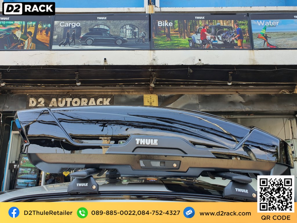 ขาย roofbox thule Motion XT M ที่วางของบนหลังคา กล่องสัมภาระบนหลังคา กล่องเก็บของติดรถยนต์ : ผลงานติดตั้ง กล่องหลังคารถยนต์ roof box Mazda CX30